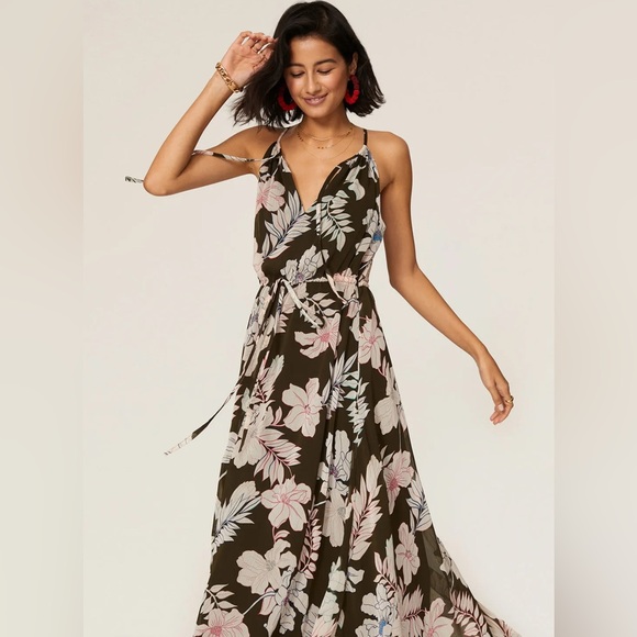 Sanctuary Green Floral Maxi Dress - Picture 2 of 8